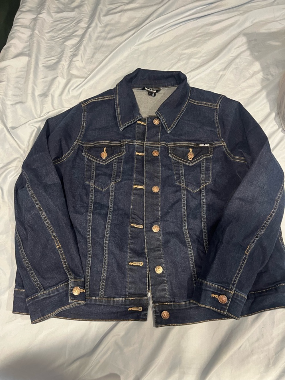 DKNY Dark Blue Denim Jean Jacket